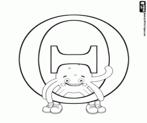 раскраска Pypus и Θ греческая буква