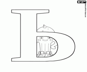 раскраска Pypus за Ь русскую букву