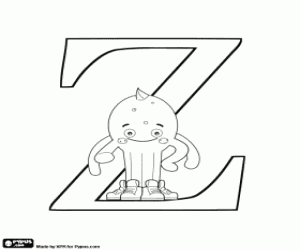 раскраска Pypus и греческая буква Зета