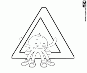 раскраска Pypus с греческого буква Дельта, Δ