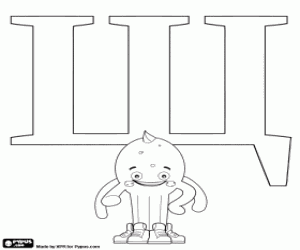 раскраска Pypus под русской буквы Щ