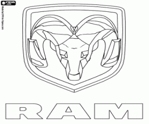 раскраска Ram Trucks логотип