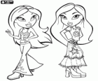 Bratz Две девочки со своими моделями лет хиппи стиль