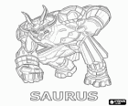 Saurus является человекоподобный трицератопс Bakugan