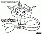Vaporeon является одним из эволюции Eeveee и очень адаптированы к водной флоры и фауны