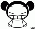 Pucca очень веселый и исходящих девушка