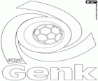 Эмблема из Racing Генк или KRC Генк, Koninklijke Racing Club Genk, бельгийский футбольный клуб