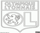 Знаком Олимпик Лион или ПР, французский футбольный клуб. Olympique Lyonnais, оригинальное название на французском
