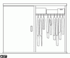 Гардероб с раздвижными дверьми