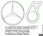 Логотип Мерседес-Бенц, Mercedes GP Petronas F1 Team