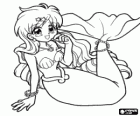 Ханон, русалки принцесса южной части Атлантического океана. Pichi Pichi Pitch Mermaid Melody