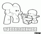 Pocoyo со своими друзьями Элли и Пато
