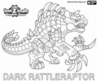 Dark Rattleraptor. Invizimals Зона Теней. Свирепый охотников в джунглях