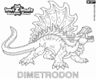 Dimetrodon. Invizimals Зона Теней. Впечатляющие рептилия охотник, который приходит в возрасте от динозавров
