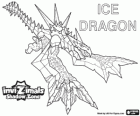 Ice Dragon. Invizimals Зона Теней. Живет в ледниках Антарктики равнины льда, замороженного кожи защищает его