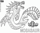 Mosasaur. Invizimals Зона Теней. Аутентичные морское чудовище с мощными ребрами и сильными челюстями
