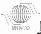Всемирная туристская организация ЮНВТО логотип. UNWTO, United Nations World Tourism Organization, на английском языке