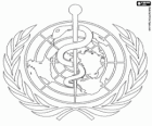 ВОЗ логотип, Всемирная организация здравоохранения. WHO, World Health Organization на английском языке