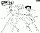 Totally Spies Пазл. Superspies команда из Totally Spies. Сэм, Кловер и Алекс с их костюмы шпиона