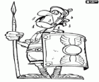 Римский солдат пота страха при мысли о Астерикс и Обеликс