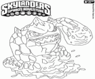 Skylander Eruptor, существо, которое бросает огненные шары и пламени. Пожар Skylanders