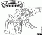 Skylander Stump Smash, молоток существо имеет деревянные бревна, а не оружия. Skylanders Жизнь