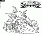 Skylander Gill Grunt, существо, которое никогда не позволяет избежать его добычу. Вода Skylanders