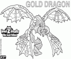Gold Dragon. Invizimals Затерянные племена. Дракон из золота с четырьмя крыльями, что больше, чем солнце светит