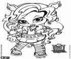 Детские Clawdeen, маленькая дочь Оборотня, персонаж в Baby Monster High