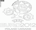 Логотип 2012 Европейский футбольный чемпионат. УЕФА ЕВРО 2012 Польша и Украина