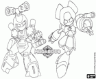 Metabee и Brass, Medabots, принадлежащих ИККИ и Эрика