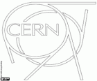 Логотип CERN. Крупнейший в мире научно-исследовательская лаборатория в физике элементарных частиц