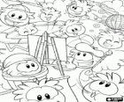 Puffle художник картину его друзей
