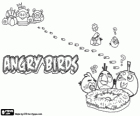 Птицы, яиц и зеленых свиней в Angry Birds