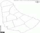 Карта Барбадоса. Столица: Бриджтаун. Островная страна в Карибским морем и Атлантическим океаном