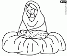 Девы Марии и младенца Иисуса в ясли
