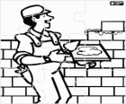 Πазл каменщика строительство кирпичной стены
