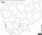 Карта Королевства Камбоджа. Столица: Пномпень. Страна в Юго-Восточной Азии с берегов залива Таиланда