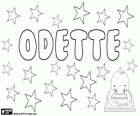 Odette, Одетта, имя германского происхождения. Уменьшительное Oda