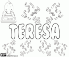 Teresa, Тереза, имя с неопределенным происхождения. Тереза. женское имя на многих языках, например, испанский, португальский, немецкий, польский и скандинавские языки
