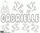 Gabrielle, Габриэль, имя еврейского происхождения. Женская форма имени Габриэль