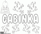 Gabinka, имя еврейского происхождения. Женственные формы, Габриэль