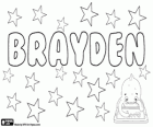 Brayden, Брейден, имя гэльского происхождения. Вариант Браден, его значение является потомком Bradán