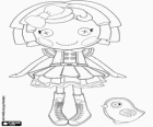 Кукла сего Lalaloopsy Dot Starlight с ее животное, птица