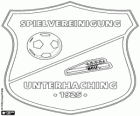 Знак Spielvereinigung Унтерхахинг, спортивный клуб из города Унтерхахинг, коммуна Бавария