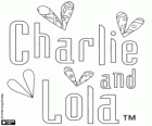 Оригинальный логотип Чарли и Лола на английском языке, Charlie and Lola