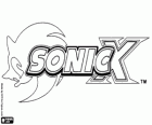 Логотип Sonic x, серия аниме для ТВ, основанные на Sonic The Hedgehog видео игры