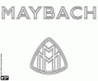 Логотип Maybach, супер роскошный автомобиль марки из Германии