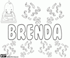 Brenda, Бренда, имя происхождения. Это может быть женственные формы норвежское имя Brand, что означает меч