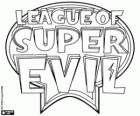 Оригинальный логотип League of Super Evil на английском языке. Лига супер зла